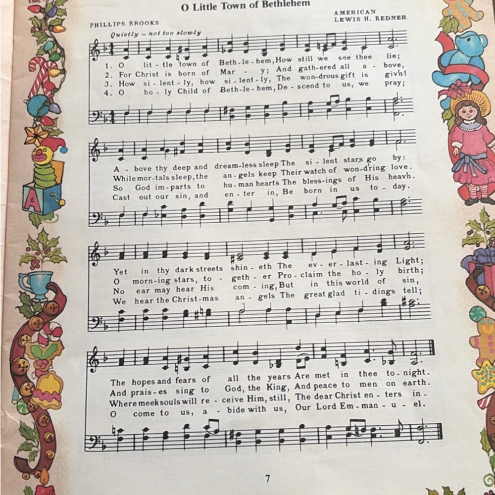 ππΌπΉ1984 Charming Traditional Christmas Carolers Book w/ Sheet Music VTG - Picture 5 of 10